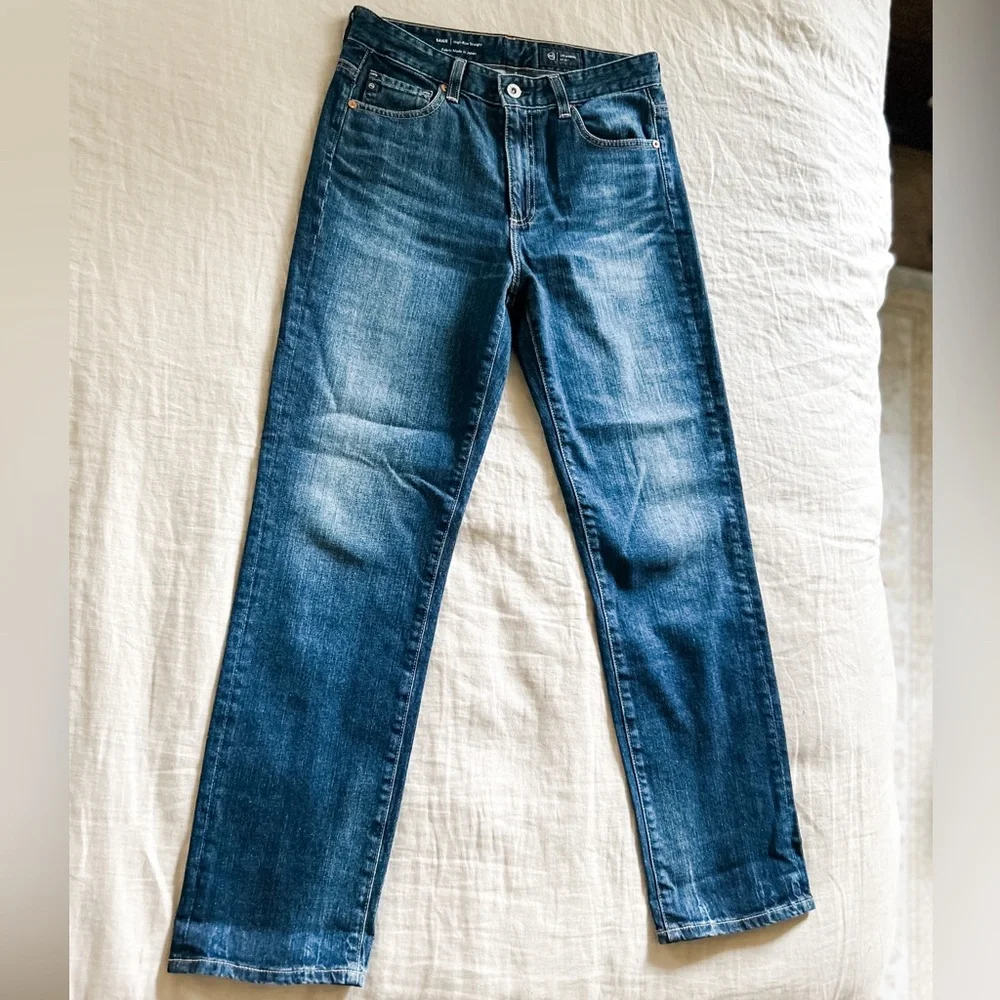 AG High-Rise Straight Jean, Size 27 - Picture 1 of 6